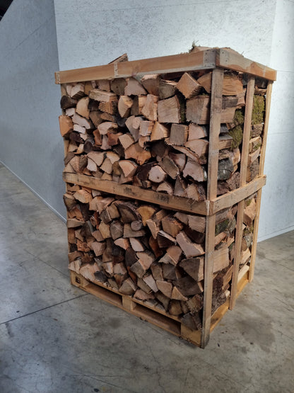 gemengd droog hardhout 1,9m³ (3 steres)